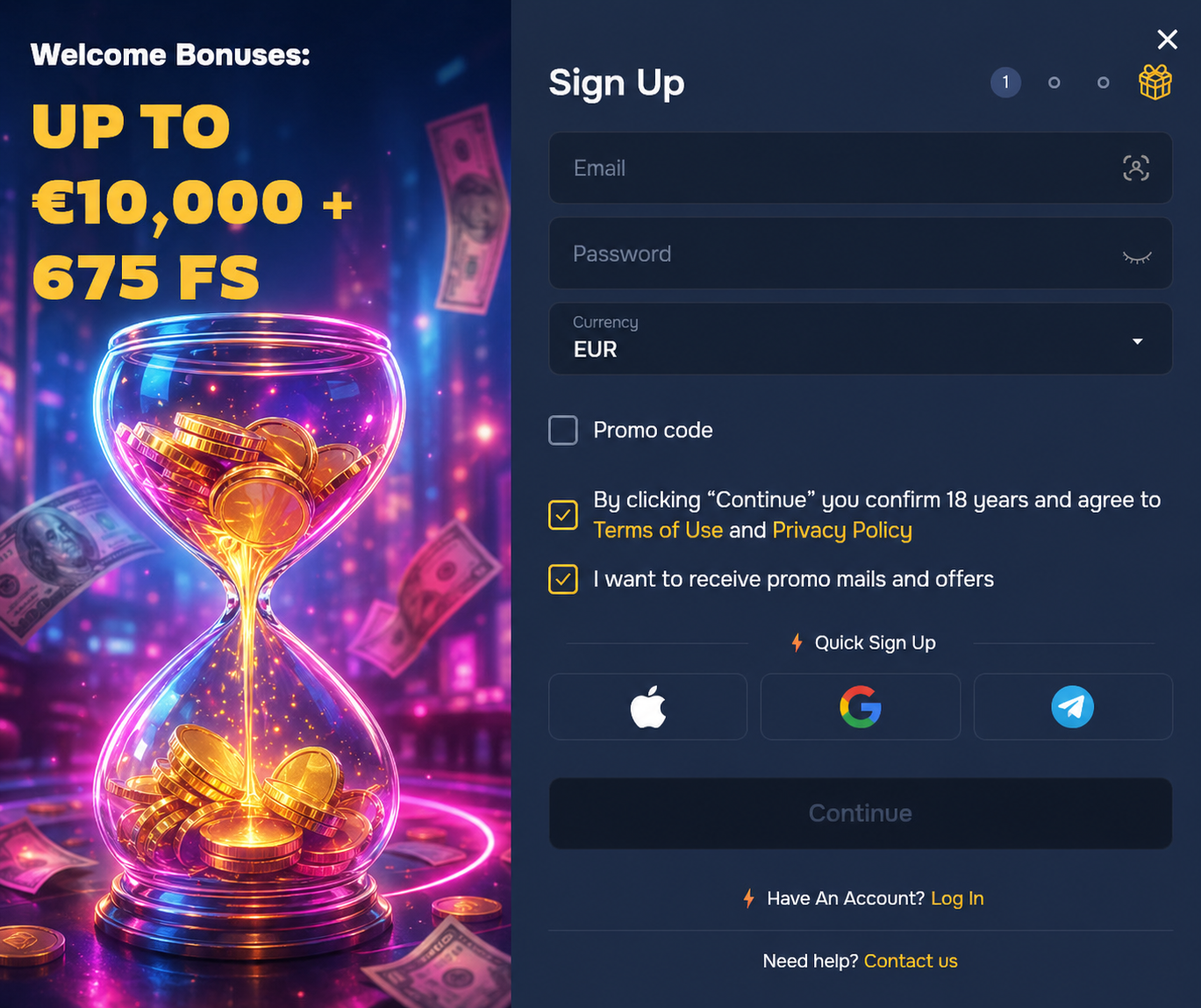 spinalto casino registration